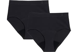 Thinx for All Period Underwear, Everyday Comfort Hi-Waist, Holds Up to 12 Regular Tampons*, FSA HSA Approved Period Panties, Leakproof, Reusable & Controls Odor, 2 Pack
