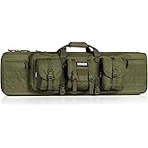 Savior Equipment American Classic Tactical Double Long Gun Bag Pistol Transportation Case w/Backpack Strap, Lockable Compartment, Available Length in 32" 36" 42" 46" 51" 55"