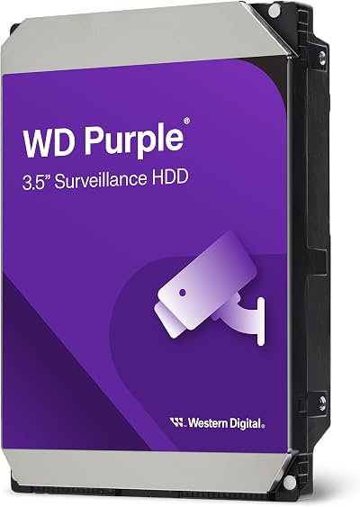 WD Purple 4TB Surveillance 3.5 Inch Internal HDD AllFrame 256MB Cache 3 Year