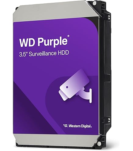 ②Western Digital WD82PURZ 8TB （監視システム向け） Amazon.com: Western Digital - WD 8TB Purple Surveillance Internal