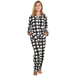 Angelina Women's Pajama Set Cozy Fleece with Notch
