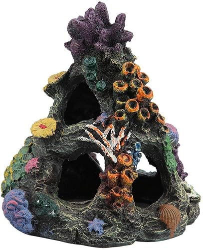 PINVNBY Coral Aquarium Cave