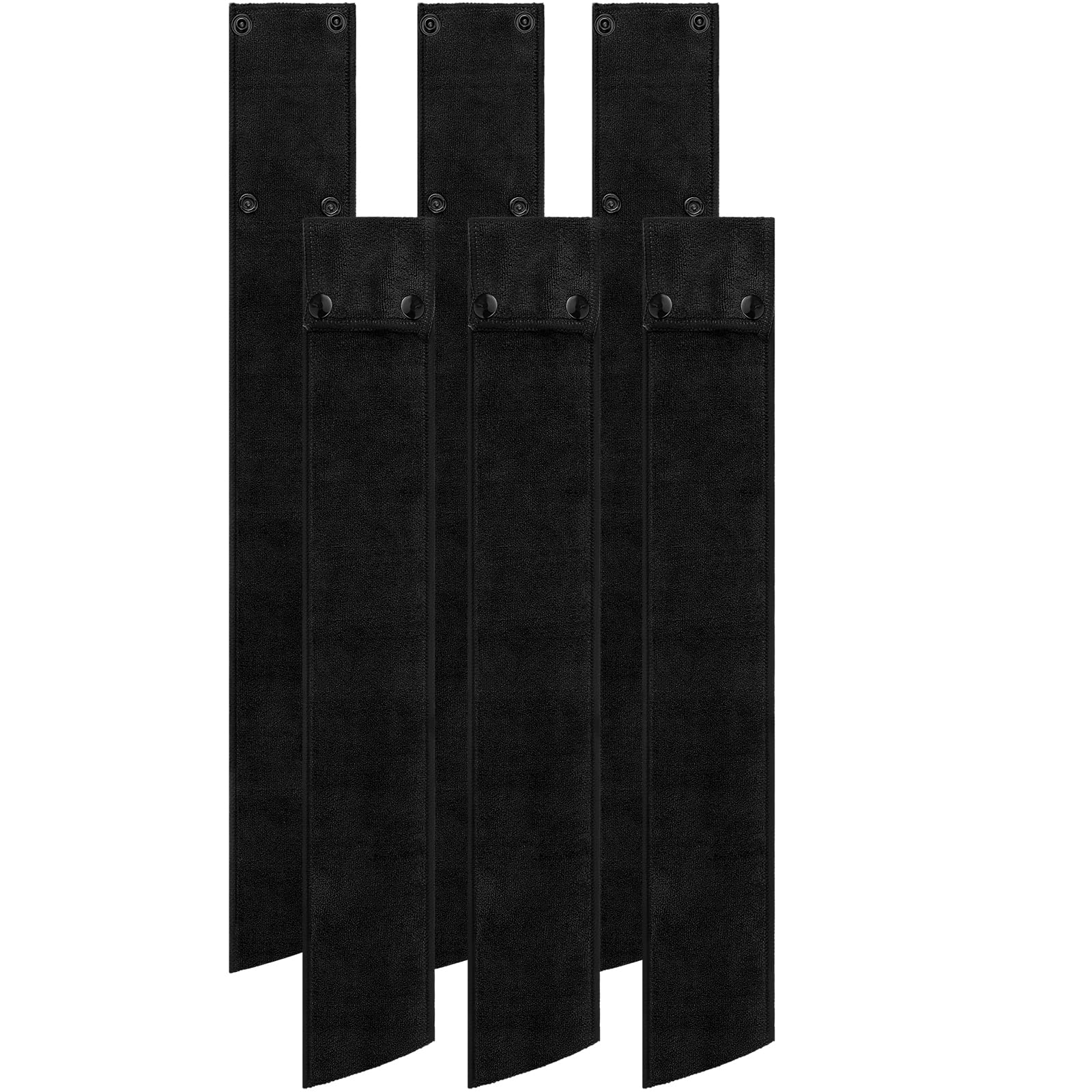 Photo 1 of Fanfanwin 6 Pcs Football Towel Thin Sports Towel with Buttons Football Accessories Drip Streamer for Sports(Black)