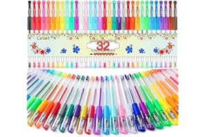Caliart Gel Pens, 40% More Ink Colored Gel Markers Fine Point Pens, Aesthetic Cute Preppy Stuff School Supplies, Mothers Day Gift for Mom Kids Artist Adult Coloring Books Cards Doodling Craft Drawing