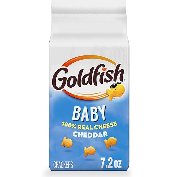 GOLDFISH BABY CHEDDAR CHEESE CRACKERS, 7.2 OZ BAG