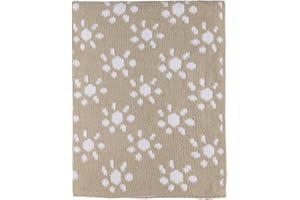 Living Textiles Chenille Knitted Blanket - Taupe Sun Flower