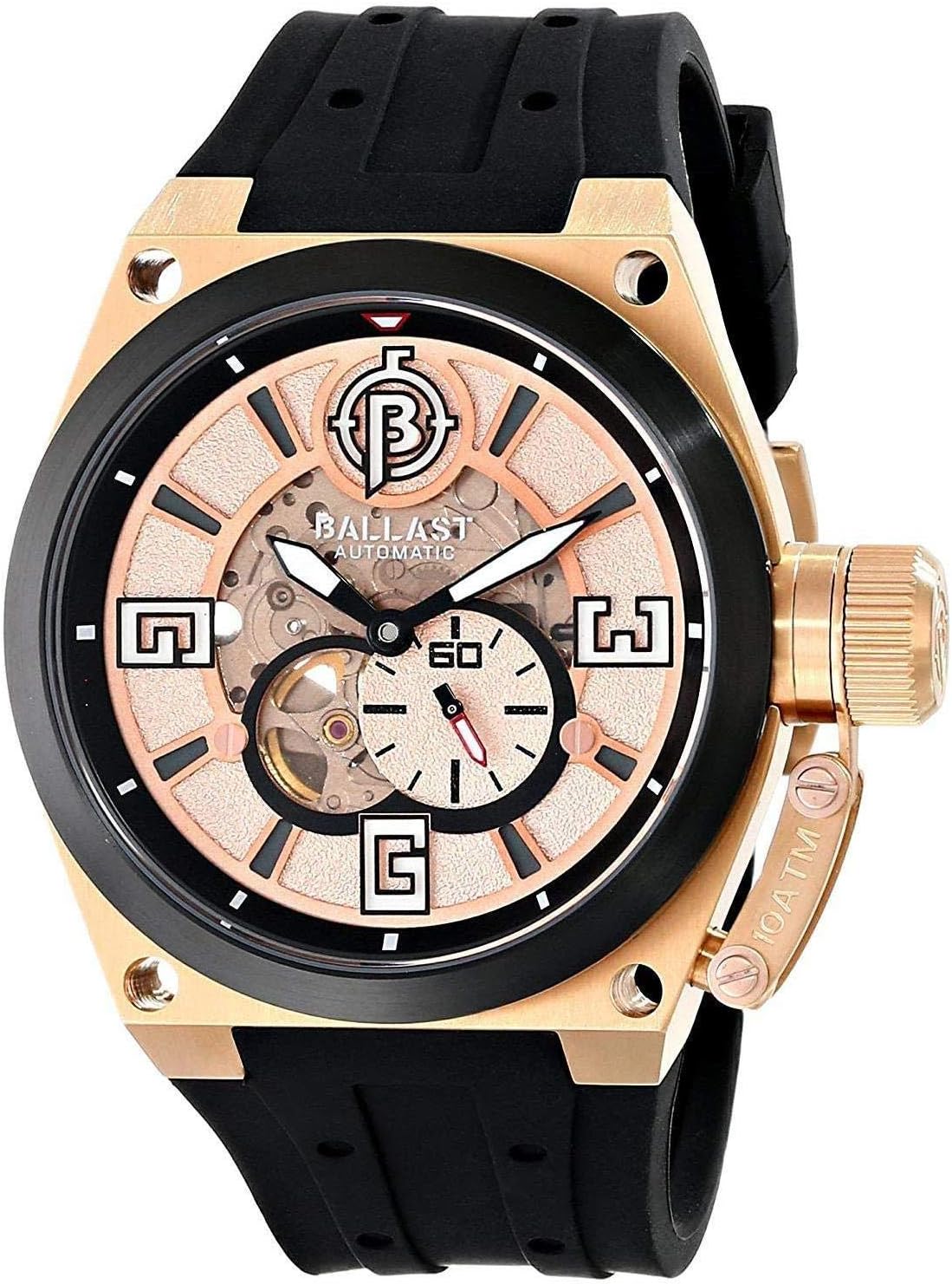 Ballast Men's BL-3129-05 Valiant Analog Display Japanese Automatic Black Watch