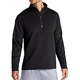 Gaiam Mens Recovery Long Sleeve Quarter-Zip, Standard Fit, Midweight Breathable Material