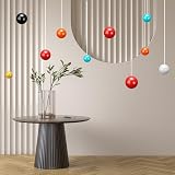 sourcing map Gazing Globe 1.5 inch Ruby Red Stainless Steel Ball 2pcs view 5