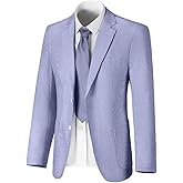 Seersucker Mens Suit Jacket Slim Fit Casual Blazer Summer Sport Coats Wedding Suits Jackets Prom Tuxedo Blazers