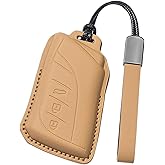Erivis for Lexus Key Fob Cover with Keychain Leather Full-Wrap Key Cover Compatible with Lexus 2018-2025 RX350 IS350 GX460 ES350 NX350 TX350 Durable Key Protection Shell Accessories (Palomino Brown)