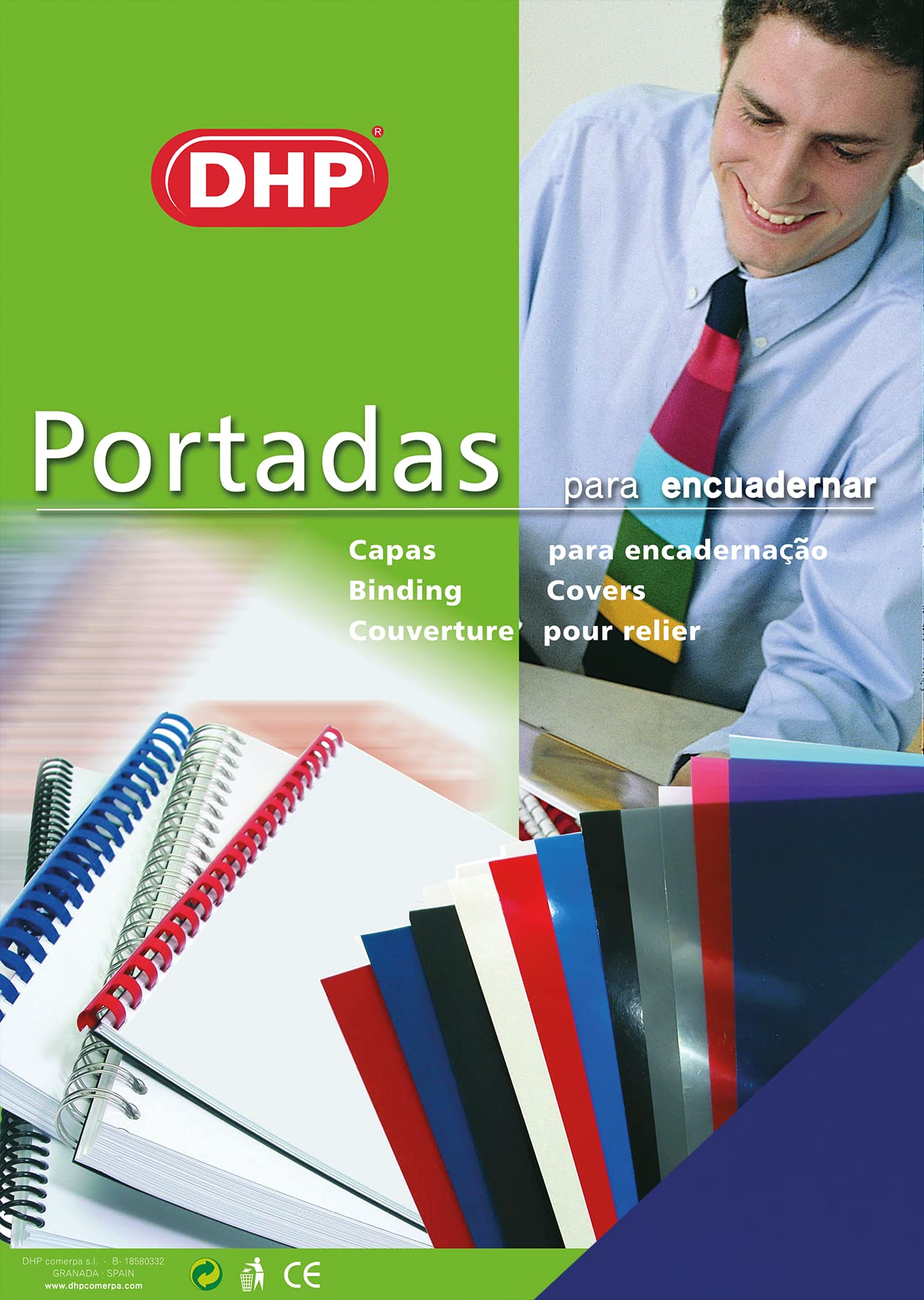 Pack of 100 PVC Binding Covers, Transparent, A4 Format, 0.18 mm Thick, Blue