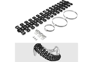 NICECNC Black Pipe Heat Shield Cover Guard Protector Compatible with KTM 125/150 / 250/300 EXC, SX, XC-W Compatible with Yamaha YZ125 / YZ250 See Fitment