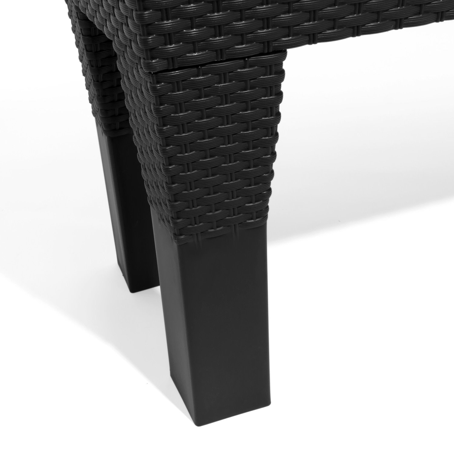 Vaso Quadrato VECA 38x38x30 Cm Antracite - Fioriera In Plastica Per Interni/Esterni