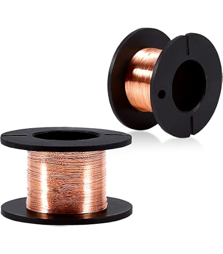 44 AWG Magnet Wire - Enameled Copper Winding Wire (200°C, 0.0022", 9975' Length)