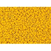 11/0 Toho Japanese Seed Beads - Dark Yellow Matte Opaque #42BF (28g Tube)