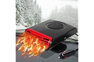 NUMHOSAI 12V Car Heater,150W Portable Car Heater Defroster Fans, 2 in 1 Heating & Cooling Fast Heating Defrost Defogger with Plug in Cigarette Lighter, Window Defroster for Car, SUV, Jeeps, Trucks, Black…