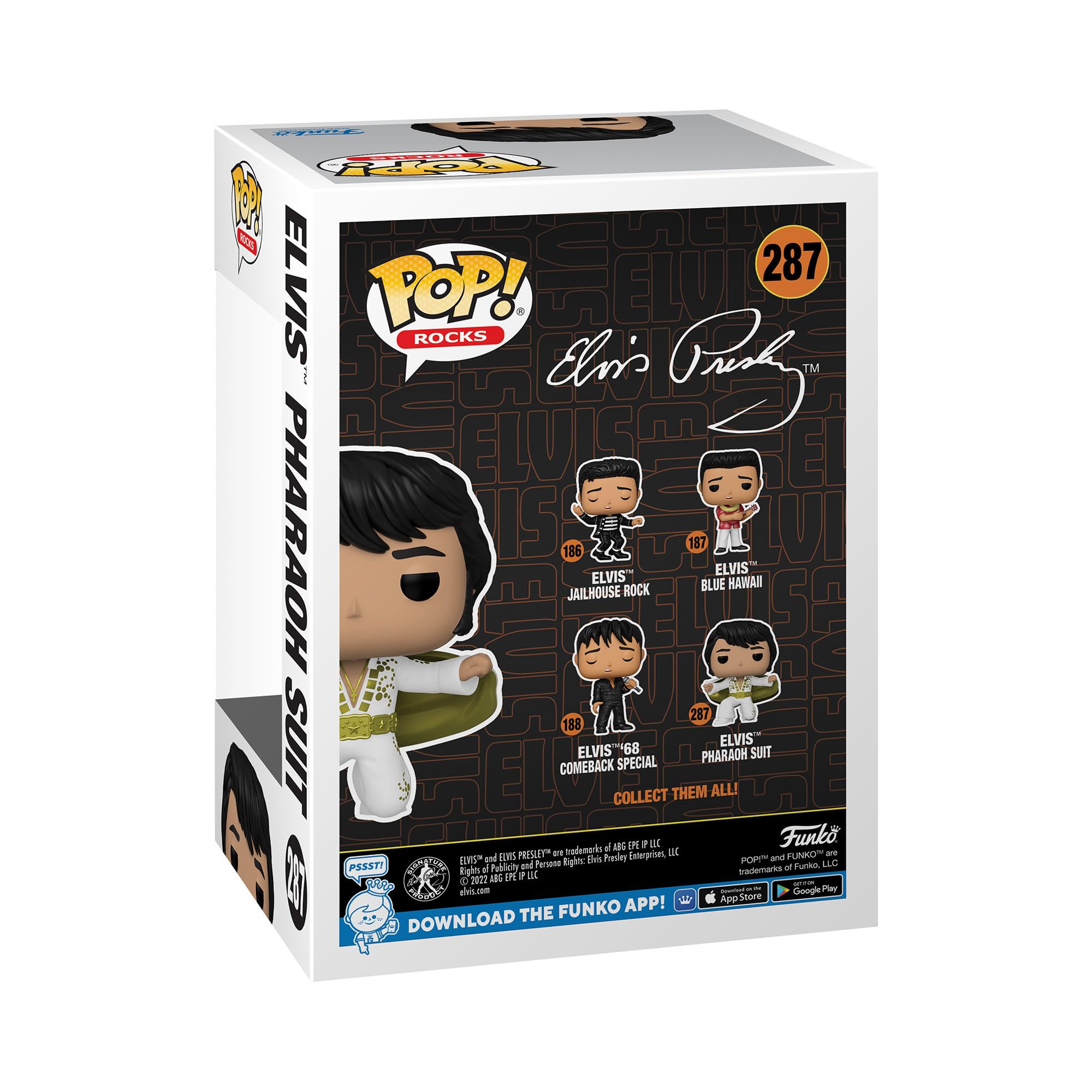 Funko POP! Rocks: Elvis Presley - Pharaoh Suit - Collectable Vinyl Figure - Gift Idea - Official Merchandise - for Kids & Adults - Music Fans - Model Figure for Collectors