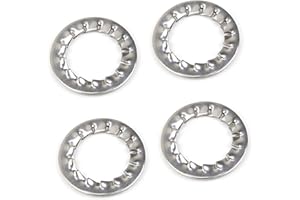 ZLYY STORE 100-Pcs 304 Stainless Steel Internal Tooth Star Lock Washers Assortment,Internal Tooth Lock Washer(M6)