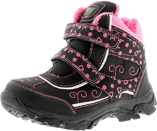 girls black walking boots