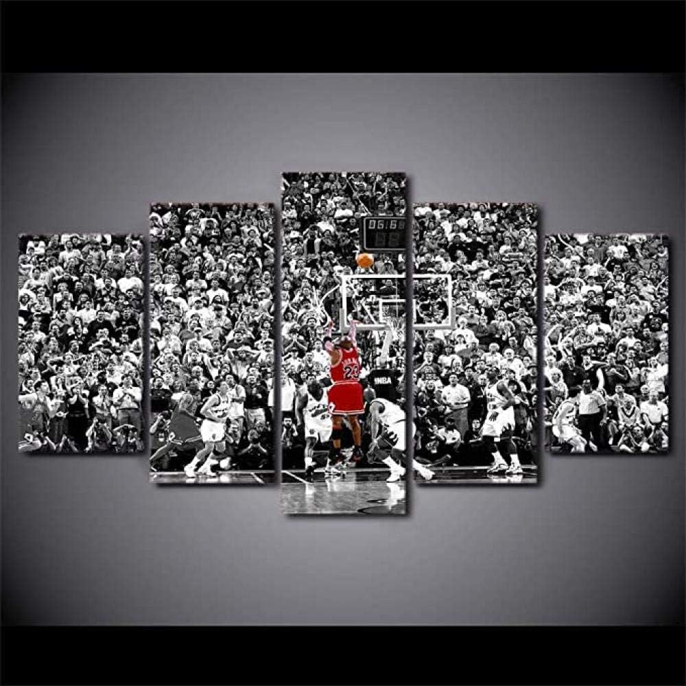 183Tdfc Creative Gift 5 Panel Piece Canvas Basketball Michael Jordan 5