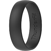 ThunderFit Unisex Silicone Wedding Rings, Rubber Engagement Bands | For Him and Her, Available in 1, 4 &amp; 7 Packs, Comfortable Fit, Durable Silicone, Safe for Gym &amp; Work, for Everyday Wear