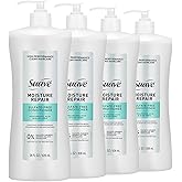 Suave Moisture Repair Sulfate-Free Conditioner with Hyaluronic Acid & Aloe Vera, Hydrates & Restores Dry, Damaged Hair, 4 Count, 28 FL OZ