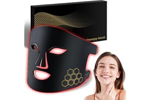 YOEYOU Red Light Therapy for Face, Infrared LED Face Mask Light Therapy 4 Light Waves with 850nm Near Infrared, Portable Rechargeable Red Light Therapy Mask Skincare Device for Facial Rejuvenation
