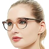 OCCI CHIARI Women Stylish Round Reading Glasses for Reader 1.0 1.25 1.5 1.75 2.0 2.5 3.0 3.5 4.0 5.0 6.0 (Brown, 175)