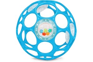 Bright Starts Oball Rattle, Blue, Newborn +