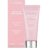 Dr Sebagh Rose de Vie Cream Cleanser (3.4 fl oz) - Gentle Facial Cleanser & Makeup Remover - Hydrating Skin Cleanser for Dry & Sensitive Types - Luxury Facial Cleansing Product