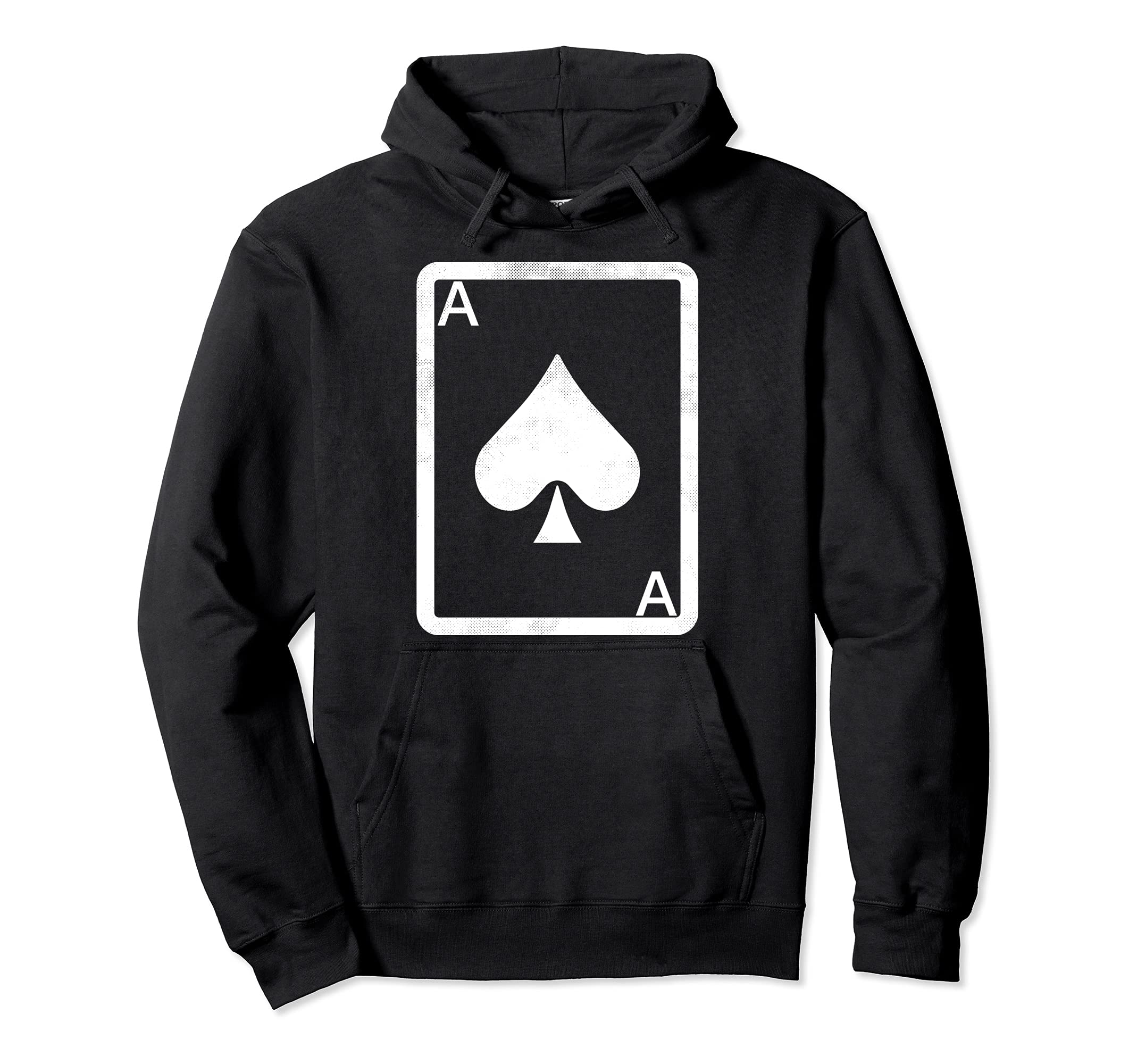 Card Playing Ace Spade Card Design Poker Playing Gambling Pullover Hoodie