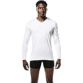 Mr. Davis Men's Long Sleeve Bamboo Viscose Base Layer Undershirt - with Stretch Fabric for a 3 Pack
