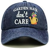Qoyupuza Gardening Gifts for Women - Garden Hair Don't Care Hat, Accessories for Wife, Mom, Grandma, Plant Lovers