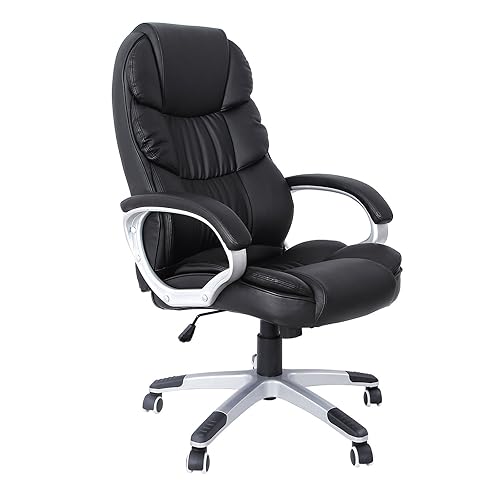 SONGMICS Office Swivel Chair with 76 cm High Back Large ...