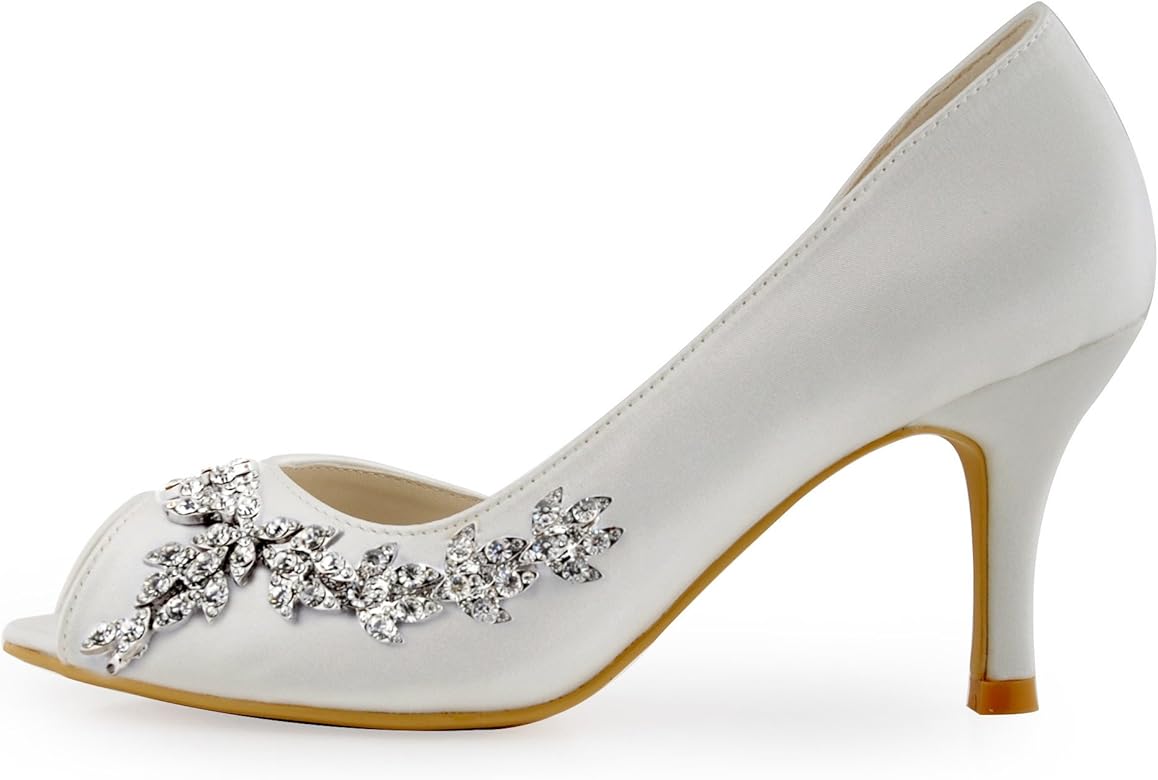 peep toe bridesmaid shoes