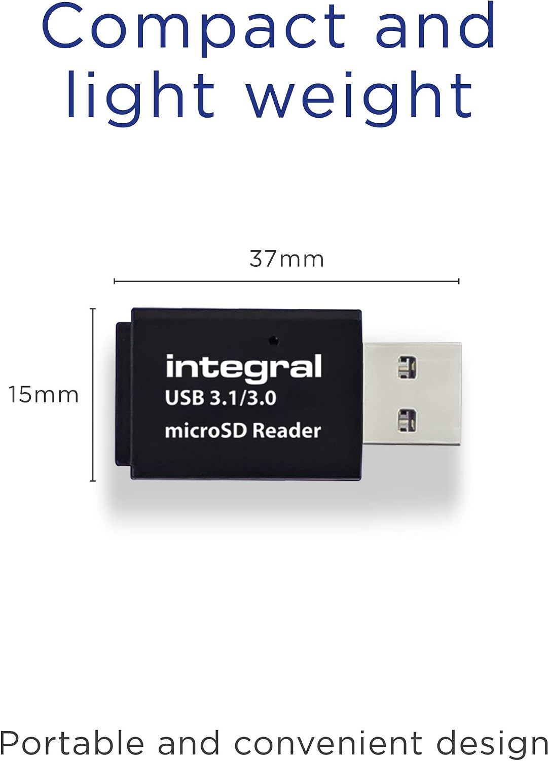 Integral Micro SD Card Reader, USB 3.1 USB 3.0, for micro SD microSDHC, microSDXC Memory Cards, USB3.0 Memory Card Adapter - Image 5