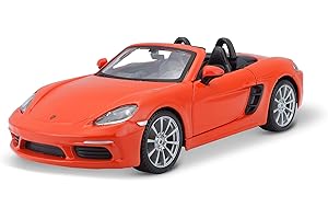 Bburago Tobar B18-21087 Porsche 1:24 718 Boxster, Lava Orange