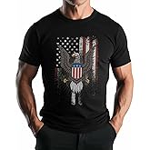 Men's Graphic T-Shirts, American Eagle Vintage Tees Crewneck Short Sleeve Tops Summer Gym Casual Streetwear