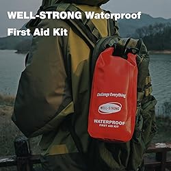 WELL-STRONG Waterproof First Aid Kit Roll Top Boat