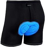 Ohuhu Padded Bike Shorts for Men 3D Padding Mens Cycling Biking Underwear