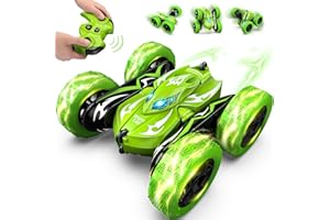 Excitobo Remote Control Car, 4WD 2.4GHz Fast RC Cars with Wheel Lights, Toys for Age 3-12 Birthday Gifts Christmas Toys for 3-12 Year Olds, Type-C Charging Rechargeable