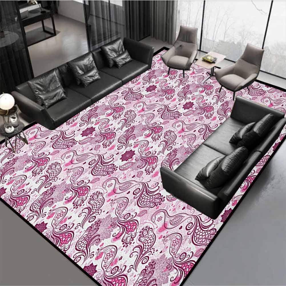 Purple Home Decor Rug Living Room Carpets for Children