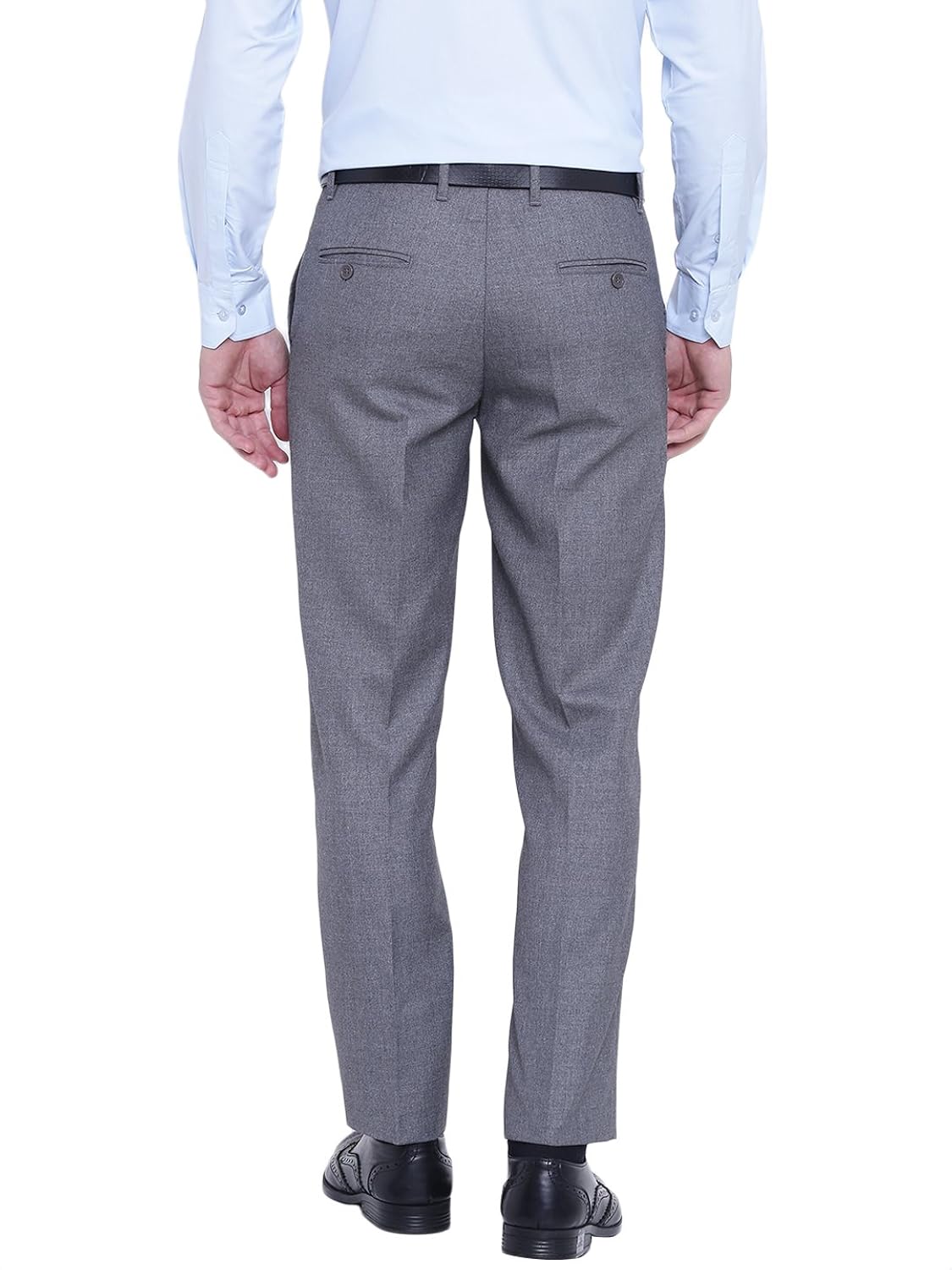 d52 men's grey formal trousers
