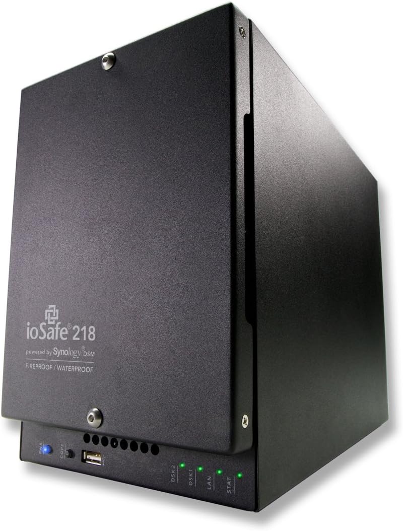 ioSafe 218-8TB1YR 218 Fireproof and Waterproof 2-Bay NAS
