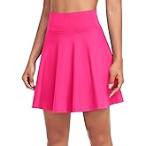 Knee Length Skorts Skirts for Women with Shorts High Waisted 20" Tennis Skirts Athletic Golf Skirt Workout Skort with Pockets