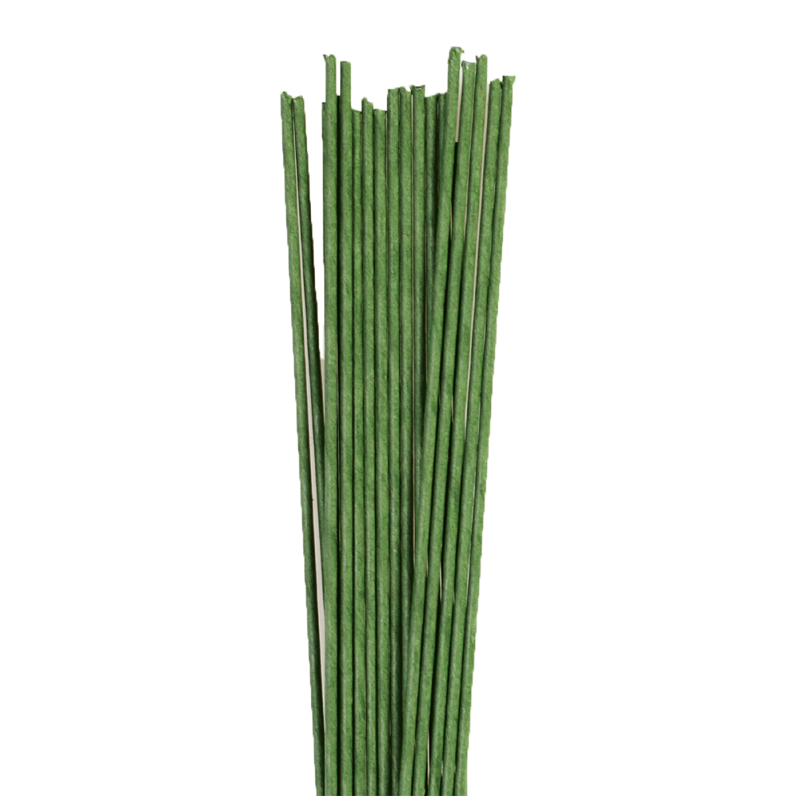 Culpitt 18 Gauge Dark Green Florist Wires, Paper Covered Wire For Cake Decorating, Sugar Flowers, Sprays - 36 cm x 20 Pack — image 1