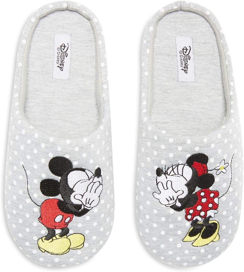Primark Licenced Disney Minnie Mickey Mouse Slippers Slip on Mules size S M L (L (UK 7-8, EU 41-42))