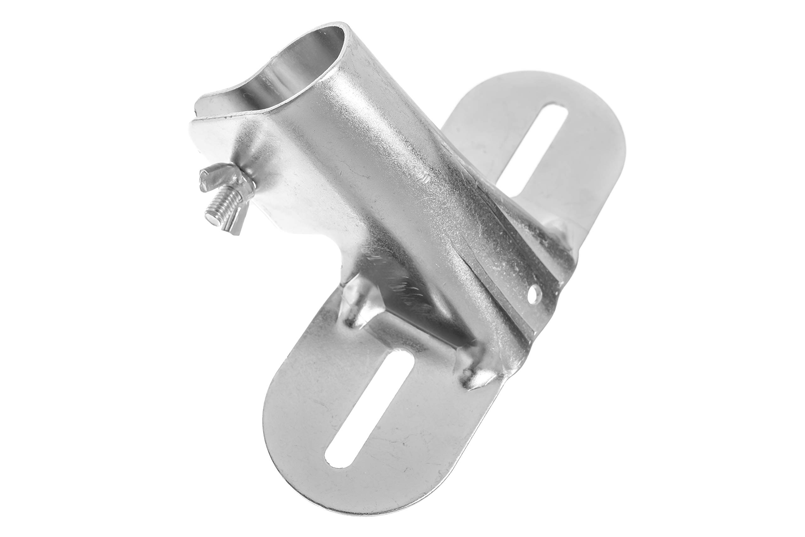 Broom Handle Bracket. British Made by James Hutton. Silver