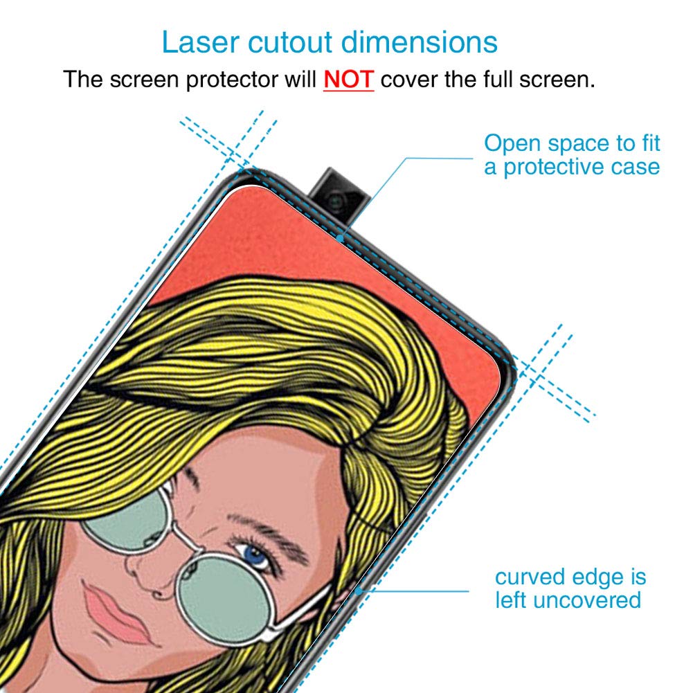 UCMDA [2 Pack Pellicola Protettiva in Vetro Temperato per Huawei P Smart Z, Pellicola Vetro Temperato Huawei P Smart Z [Durezza 9H] [Anti-Graffi]